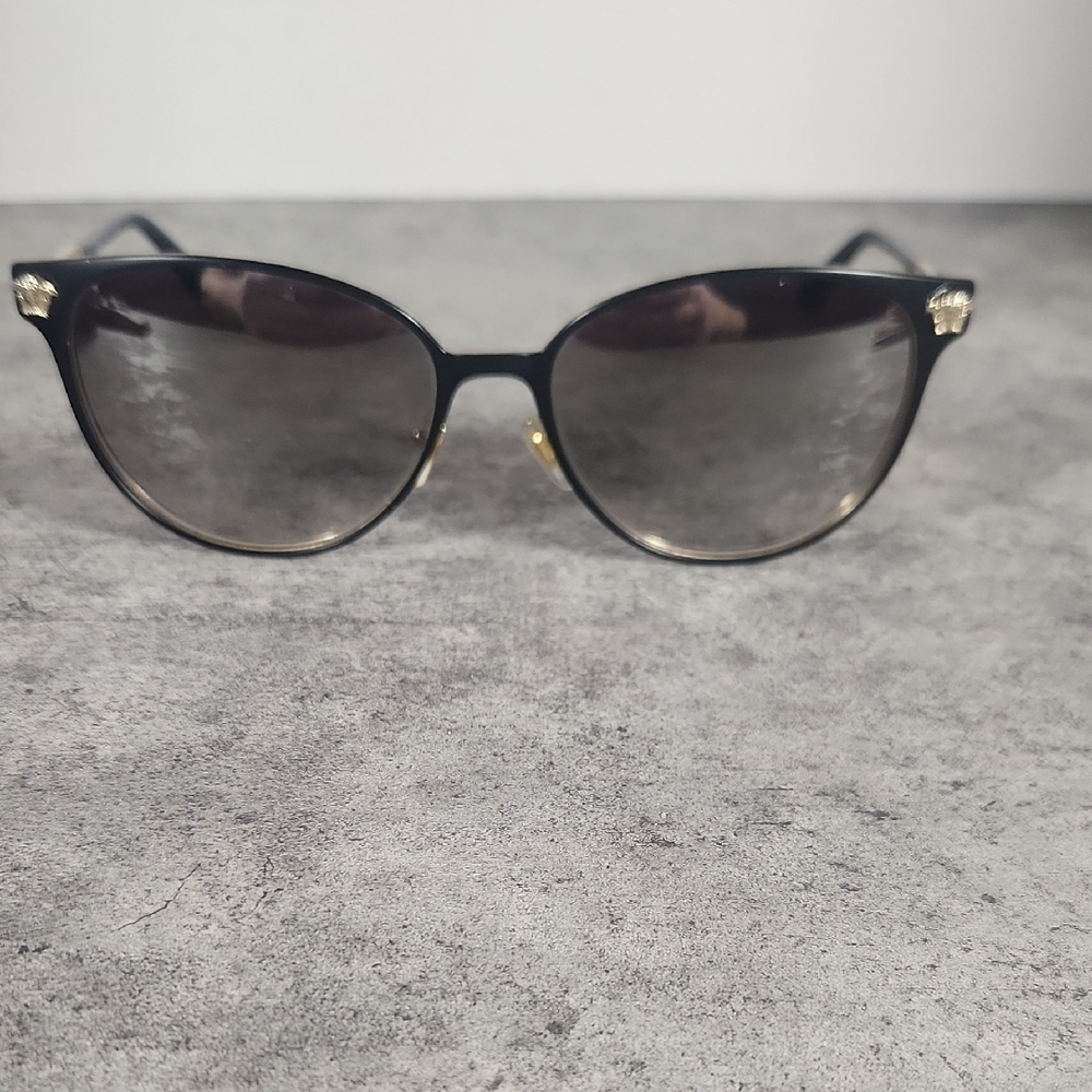 Versace Black Cat-Eye Sunglasses with Gradient Lenses